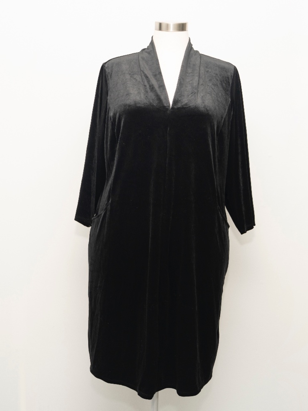 J. Jill - Wearever black velvet shift dress